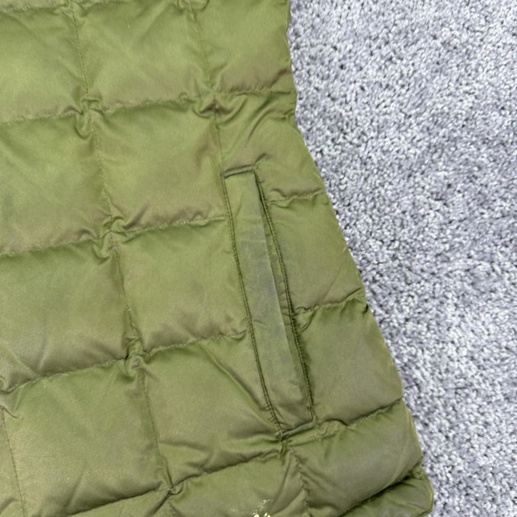 Cabela's Jacket Womens Large Green Down Puffer Hooded Full Zip Outdoor Winter - Picture 9 of 15